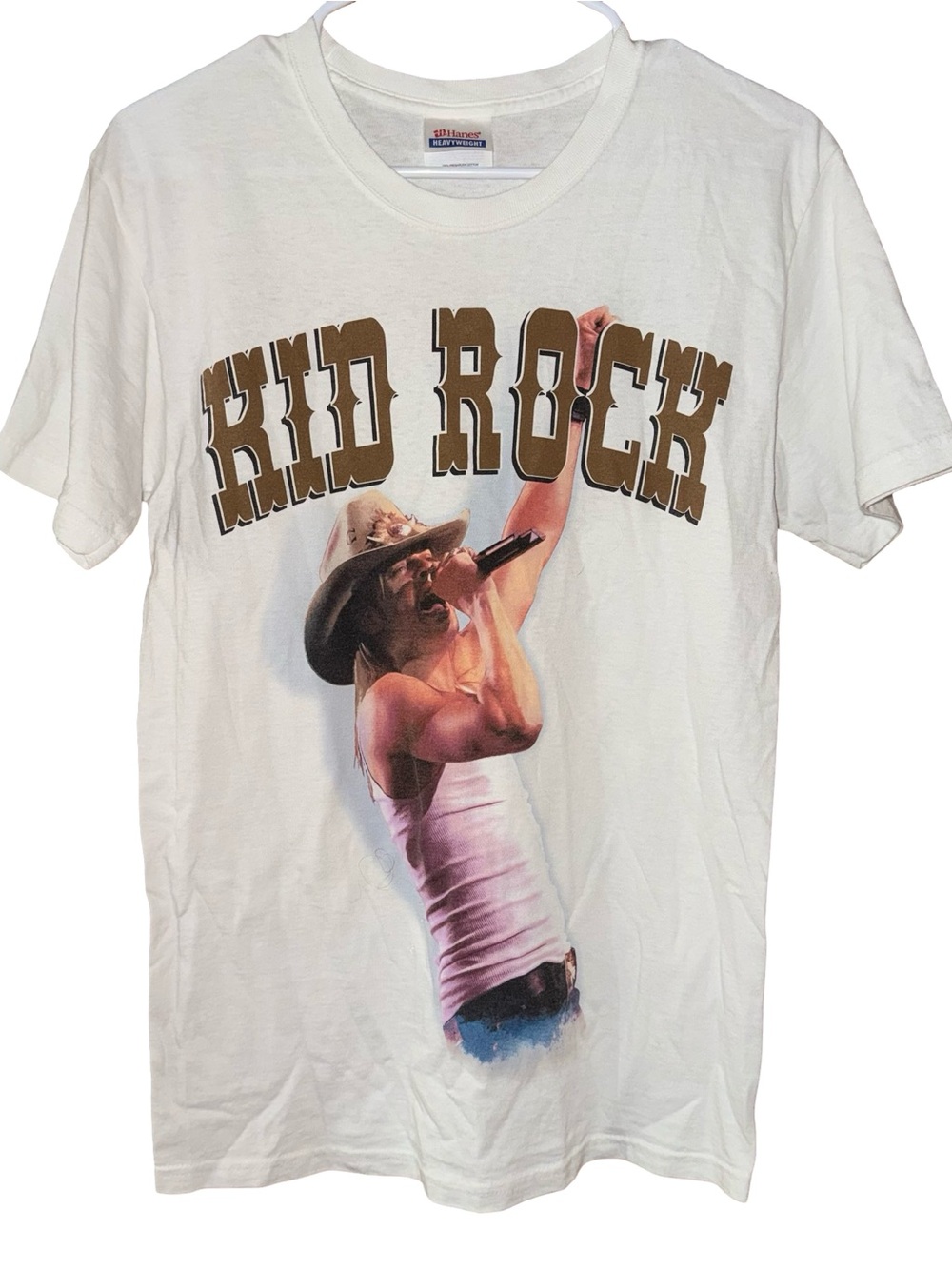 Vintage 1998 Kid Rock ‘Cowboy Baby’ Graphic Band T-Shirt White Hanes Sz Small